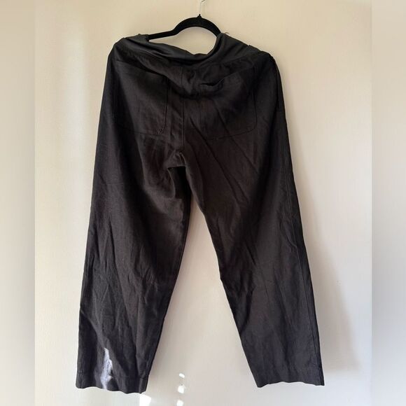 Old Navy Maternity Rollover-Waist Linen Blend Pant size Medium - Picture 7 of 8